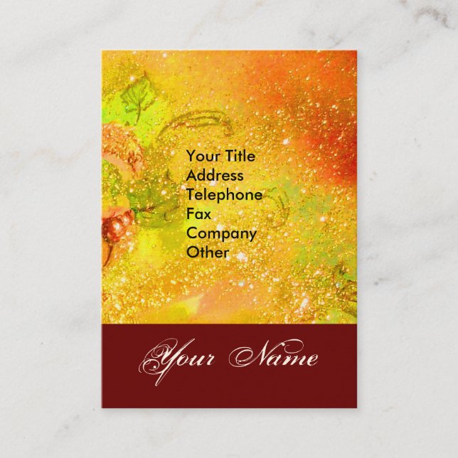 CARTÃO DE VISITA JARDIM DO MONOGRAMA DE PÓ DE ESTADO DE SOMBRA PERD (Frente)