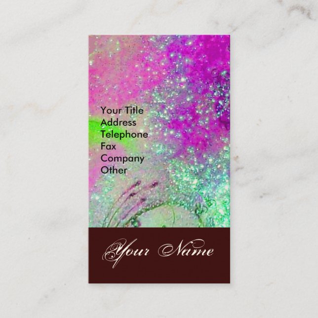 CARTÃO DE VISITA JARDIM DO MONOGRAMA DE PÓ DE ESTADO DE SOMBRA PERD (Frente)