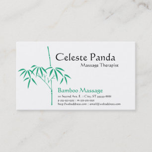 Cartão De Visita Jardim Japonês Bamboo