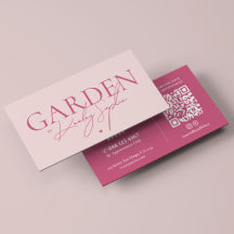 Jardim Minimalista Paisagem Elegante Artista Rosa