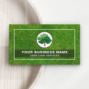 Cartão De Visita Jardinagem do Logotipo da Árvore Verde Paisagem c