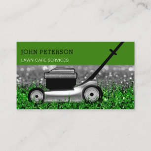 Cartão De Visita Jardinagem Gardening Grass Cutting Service Silver