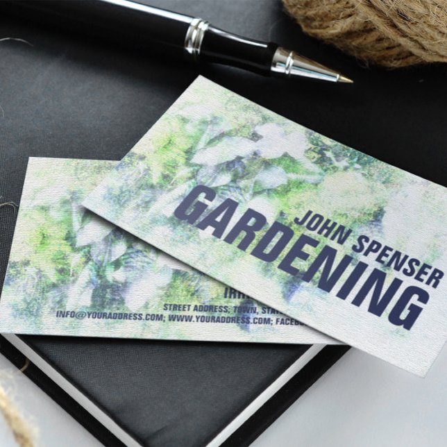 Cartão De Visita Jardinagem Paing Lawn Care Arquiteto (Perfect for business)