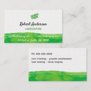 Cartão De Visita Jardinagem Paisagista da Árvore de Remas