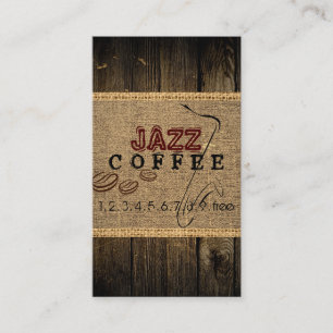 Cartão De Visita Jazz Coffee Compra Música