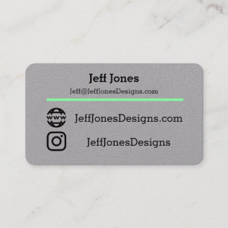 Cartão De Visita Jeff carda novo