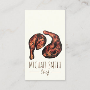 Cartão De Visita Jerk Chicken Caribe Comida jamaicana do oeste da Í