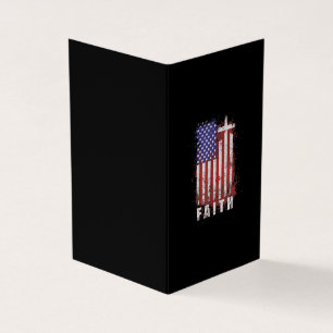 Cartão De Visita Jesus ama  Fé cristã patriótica Jesus EUA