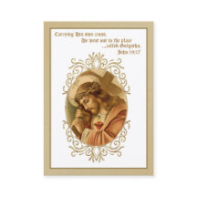 Jesus Carregando Cruzando Oração Religiosa Santa