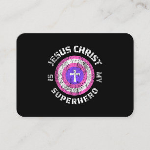Cartão De Visita Jesus Cristo é meu super-herói Jesus