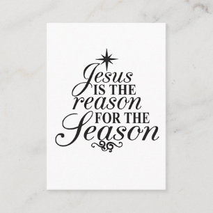 Cartão De Visita Jesus É A Razão Do Natal Da Época