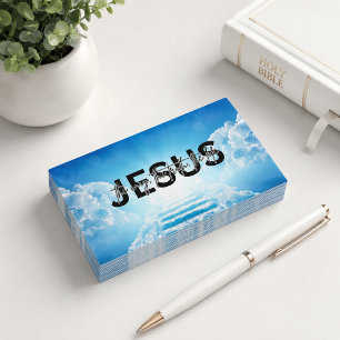 Cartão De Visita Jesus o Caminho Escadas do Céu