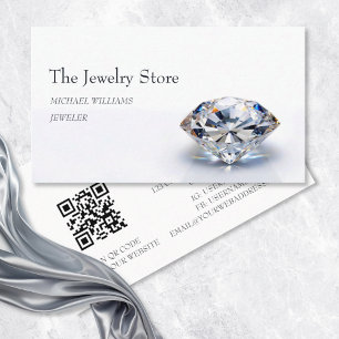 Cartão De Visita Joalheria Luxo Diamantes Loja de Joias