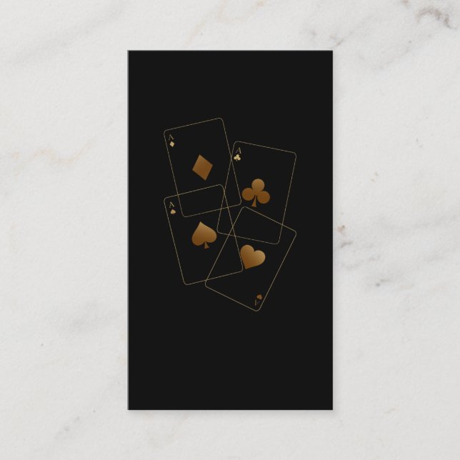 Cartão De Visita Jogador de pôquer do Texas hold'Em (Frente)