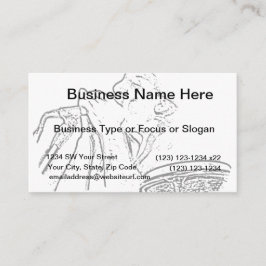 Cartão De Visita Jogador Harmonico com contorno de tambor