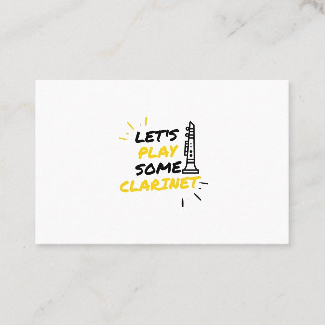 Cartão De Visita Jogadores Clarinet (Frente)