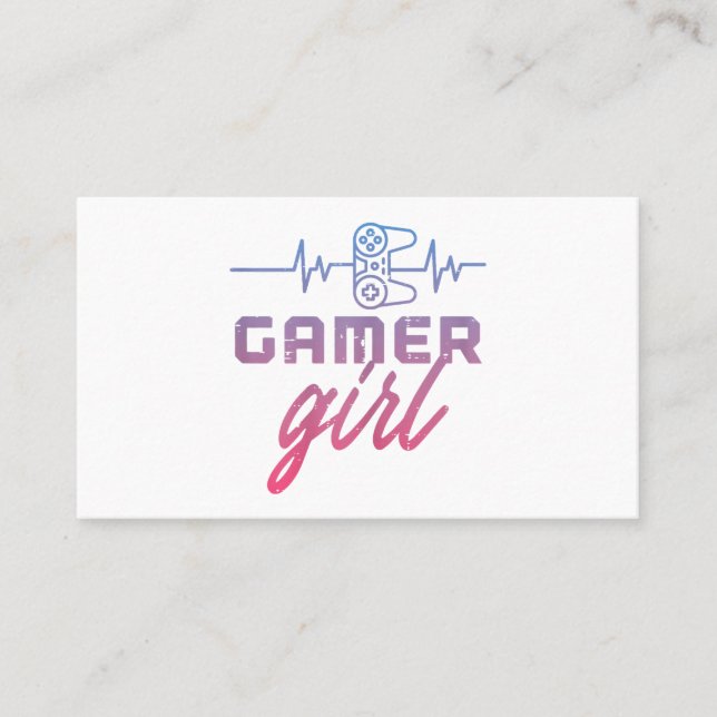 Cartão De Visita Jogos de pulsação de Garota (Frente)