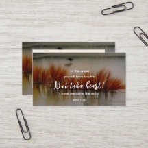 John 16:33 Eu tenho a Bíblia Verse Christian