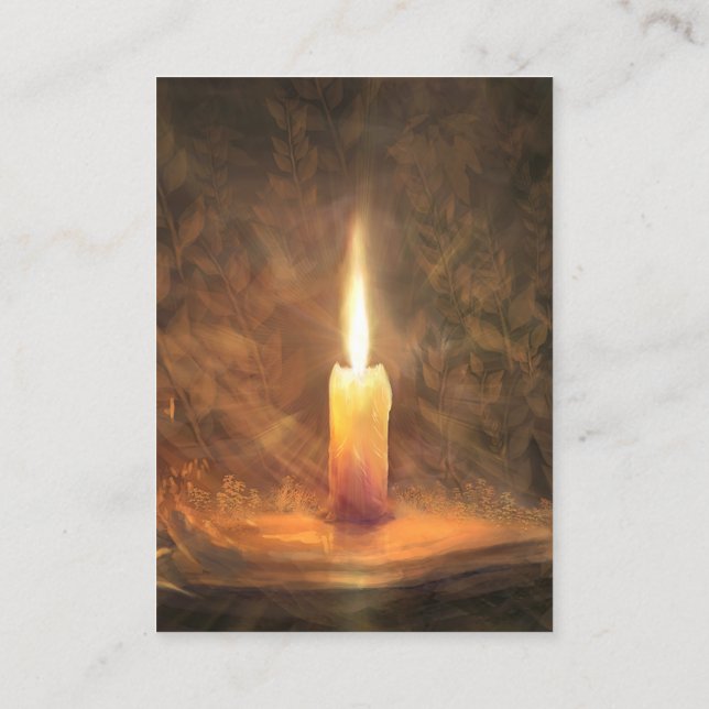 Cartão De Visita John 8:12 KJV Cards (Verso)