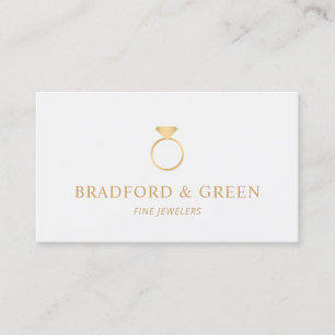 Cartão De Visita Joias Douradas