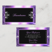 Joias rebeldes pretas roxas, Ornamentado Luxuy, ra