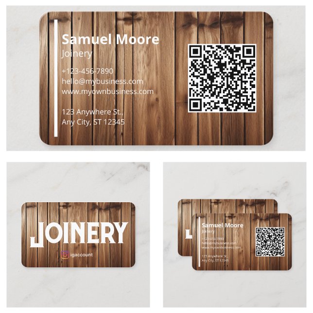 Cartão De Visita Joinery Modelo (Joinery Templates Design Business Card
)