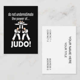 Cartão De Visita Judo Martial Arts Autodefesa Taekwondo Judo