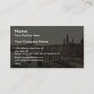 Cartão De Visita Jungfernsteig do Norte, Hamburgo, Alemanha cla