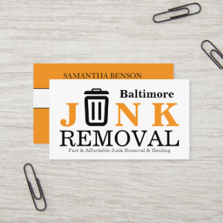 Cartão De Visita Junk Removal & Hauling