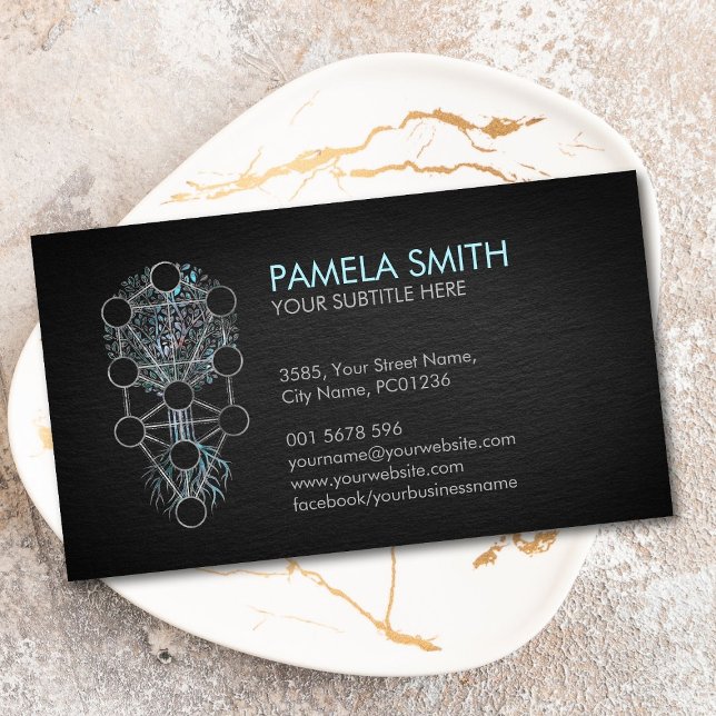 Cartão De Visita Kabbalah O Ornamento da Árvore da Vida (Criador carregado)