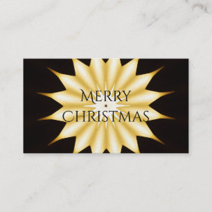 Cartão De Visita Kaleidoscope Design Brilhante Estrela Amarela