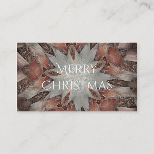 Cartão De Visita Kaleidoscope Design Star a partir do tronco da pal (Frente)