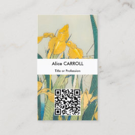 Cartão De Visita Katsushika Hokusai - Gafanhoto e Iris