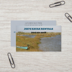 Cartão De Visita Kayak Rental/ Outdoor Natureza Guiada Tours Kayak