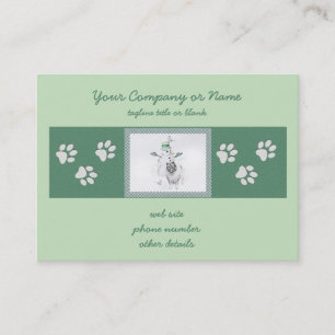 Cartão De Visita Kehond Christmas Snowman Painting Dog Art