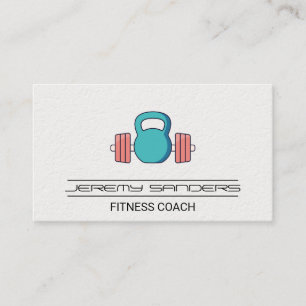 Cartão De Visita Kettle Bell Barbell Gym Weights Malhação