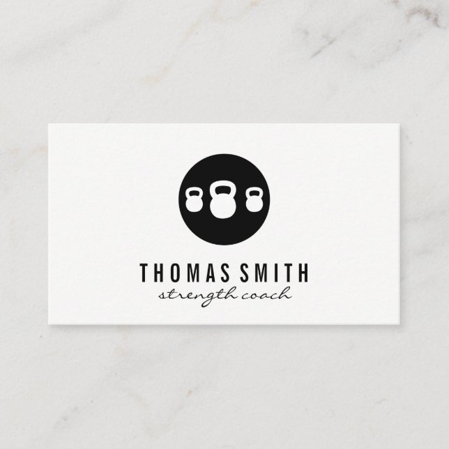 Cartão De Visita Kettle Bell Personal Trainer (Frente)