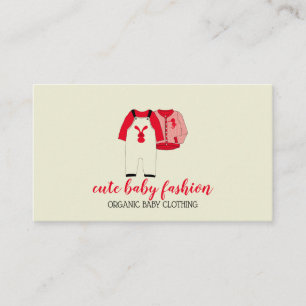 Cartão De Visita Kids Roupa Doula Baby Clothing