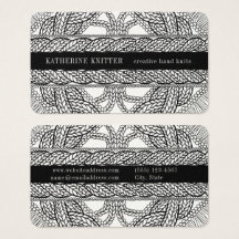 CARTÃO DE VISITA KNIT DE CABO BRANCO 3,5x2