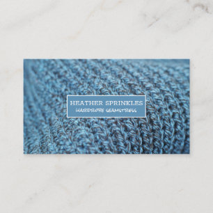 Cartão De Visita Knit Têxtil  Vardrobe Seamstress