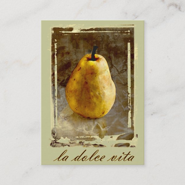 Cartão De Visita La Dolce Vita Pear (Frente)