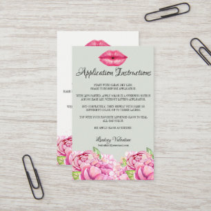 Cartão De Visita Lábios como aplicar-se e pontas e truques