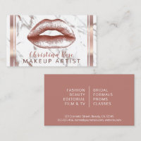 Lábios Dourados rosa Marble Makeup Artista Cosmetó