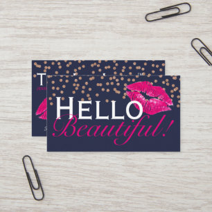Cartão De Visita Lábios/LipSense/cartões de visitas do M.U.A./bei