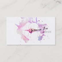 lábios modernos chiques do roxo da aguarela do