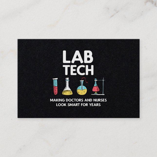 Cartão De Visita Laboratório de tecnologia de laboratório (Frente)