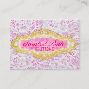 Cartão De Visita Laço cor-de-rosa Tainted GC