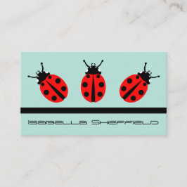 Cartão De Visita Ladybug Pattern