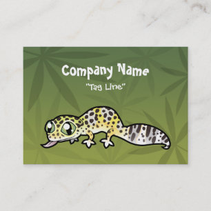 Cartão De Visita Lagarto Gecko Cartoon