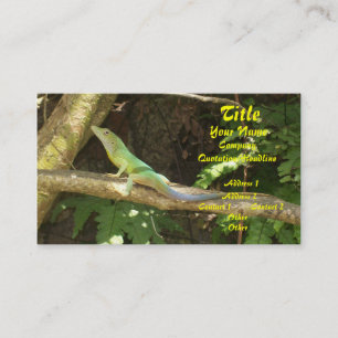 Cartão De Visita Lagarto verde jamaicano